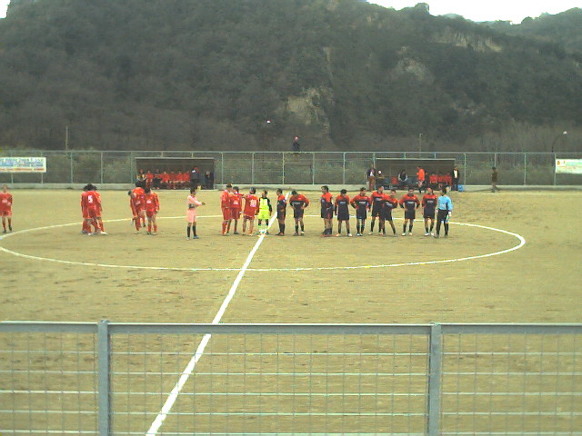 Aiello Calabro Vs Dipignano - Le squadre in campo.